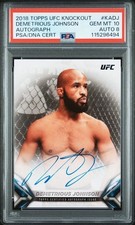 2018 Topps UFC Knockout #KADJ Demetrious Johnson : On Card Autograph : PSA 10 A8