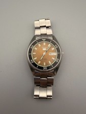Seiko 5 Automatic Tropical Dial Diver Mens Watch (For Repair)