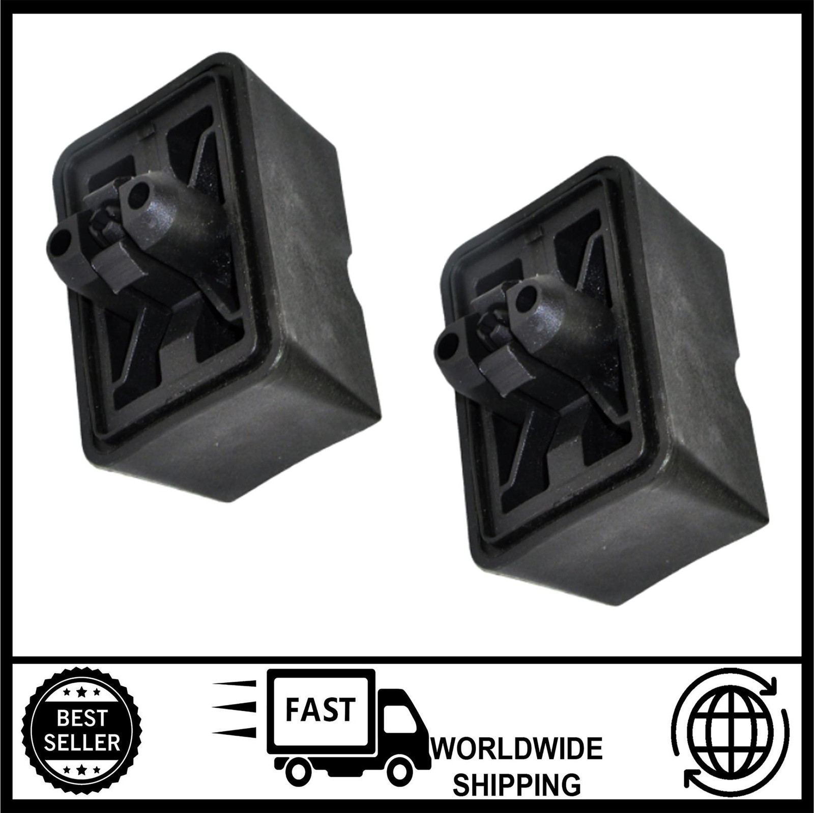 2X Jack Point Jacking Support Plug Lift Block For Bmw 6 7 Series E63 E64 E65 E66 Black - Image 4