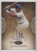 2019 Topps Tier One Prime Performers 182/299 Juan Gonzalez #PPA-JGO Auto 0w1