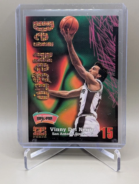 1997-98 Skybox Z-force #160 VINNY DEL NEGRO Super Rave SSP /50 SPURS