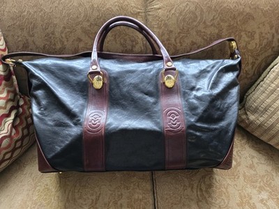 Marino Orlandi XLg 2 Tone Italy Leather Travel  Bag (Excellent Condition)