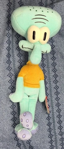 Ty Beanie Babies Squidward Tentacles New W Tags Vintage 2004 Imperfections C Pic