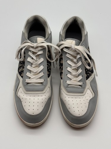 Dior B27 Grau Weiß Canvas und Leder Low Top Sneaker Größe EU 50 (3) - Bild 1 von 17