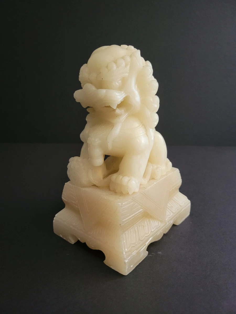 白色滑石主中国风雕像、雕像| eBay