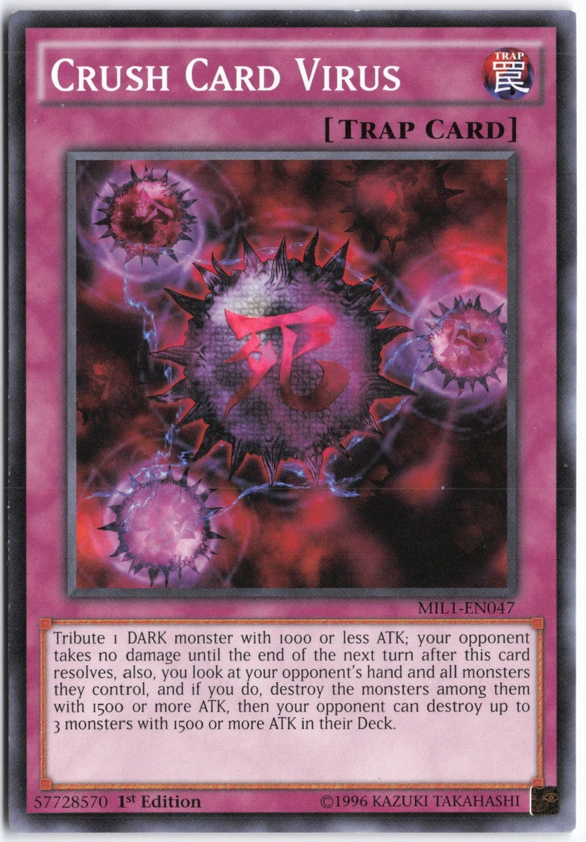 ultra rare crush card virus Yu-Gi-Oh! TCG Common Individual Collectible Card Game Cards for sale trading and collectible card game (TCG/CCG) Crush Card Virus Lckc-en046 Ultra