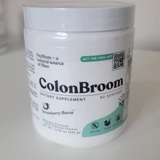 Colon Broom Dietary Supplement Strawberry Flavor 60 Servings exp 2026/27