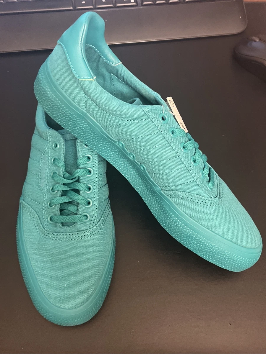 adidas gazelle silver green womens Adidas 3MC Shoes - Chalk White / Glory Green / Gum4 main image 1