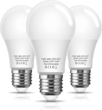 E27 LED Bulb 150W Equivalent, 15W 1500LM E27 Edison Screw Bulb Warm White 3000K,