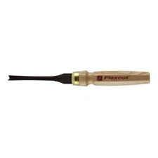 Flexcut Mallet V-Tool, Straight Gouge Chisel, 60 Degrees, 3/8 Inch (MC360)