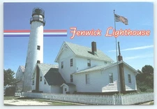 Postcard Fenwick Lighthouse Fenwick Island Delaware d