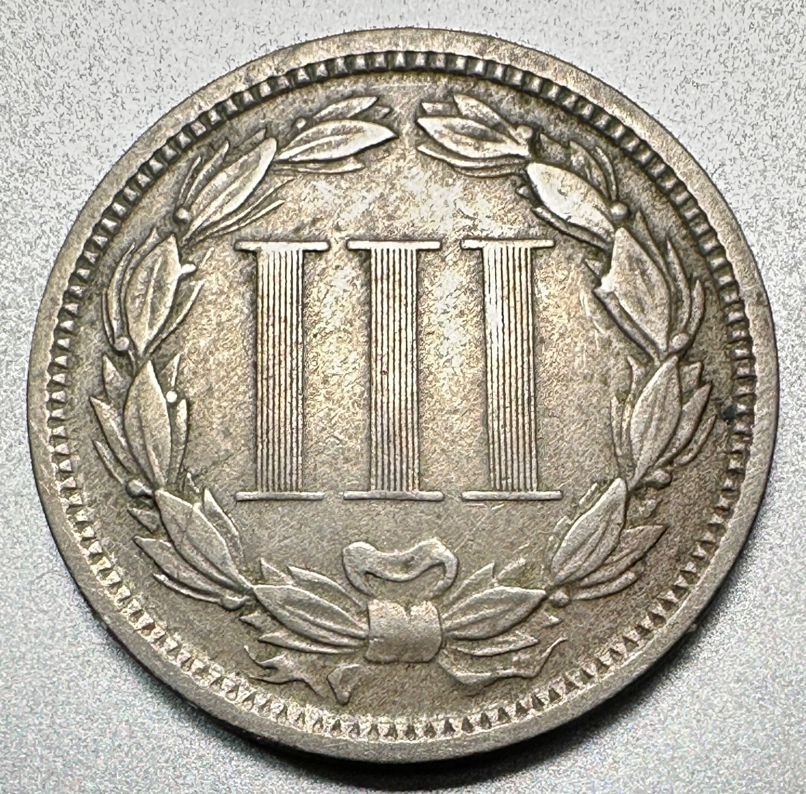 1873  OPEN 3    3 CENT PIECE   NICE DETAIL   BETTER DATE  #9980