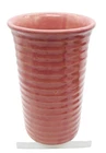 VTG Unmarked BAUER ROSE HI FIRE CALIFORNIA ART POTTERY RING CYLINDER VASE 8"