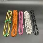 Vintage Beaded Costume Jewelry Lot of 5 Necklaces Multi-Strand Retro Colors