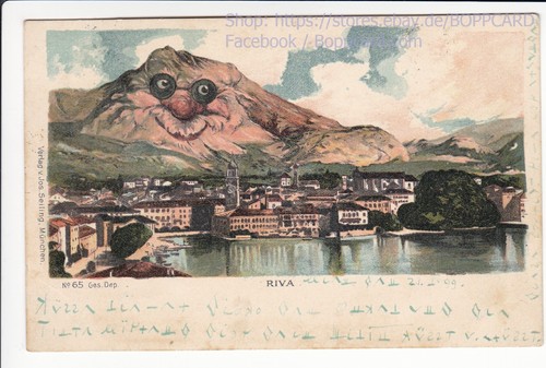 ITALIEN , PROVINZ TRIENT , RIVA DEL GARDA , BERGGESICHTER , SÜDTIROL , 1899