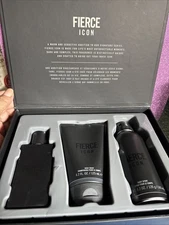 Fierce Icon Cologne Gift Set ABERCROMBIE & FITCH body spray gel  Brand New