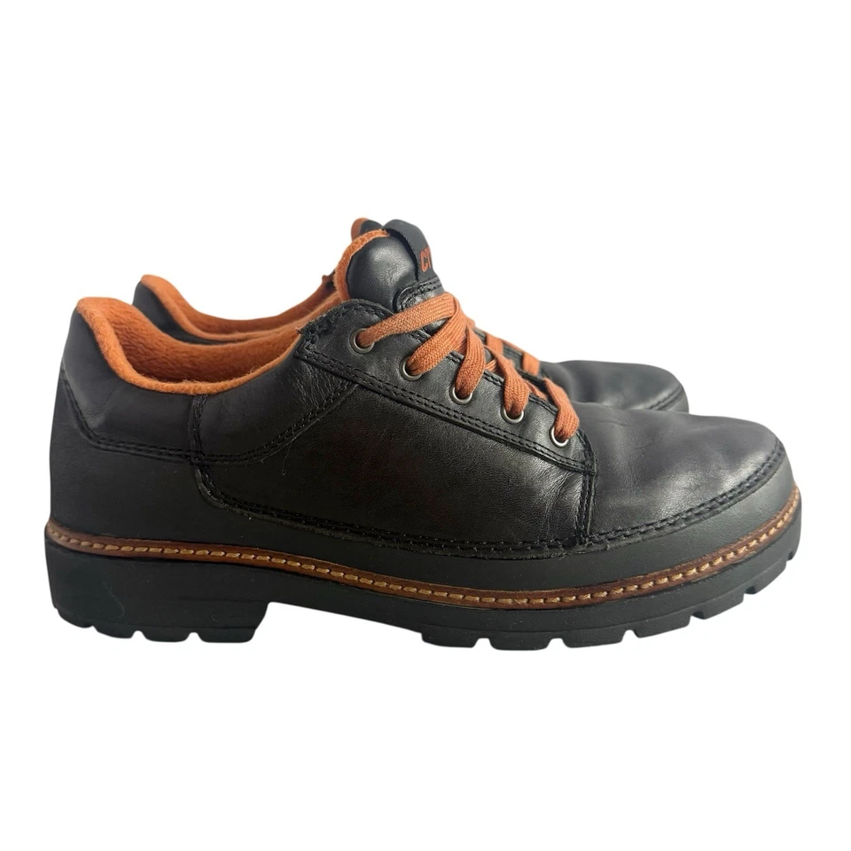 Crocs Zapatos Oxford de Cuero con Cordones Boulder Co Zapatero Senderista Negros para Hombres 11 M Foto 3 de 4
