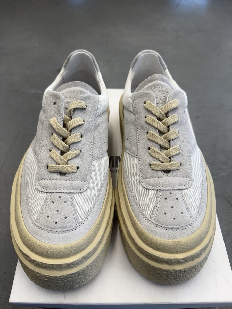 MM6 MAISON MARGIELA White Chunky Gambetta Sneakers Size 38 / US 7