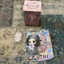 LIILA TOYS LIILA'S Lucky CAT Plush Toy  Confirmed Black Tie Dye