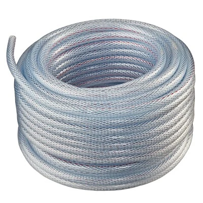 MAXX FLEX 3/8" ID x .562" OD x 50' - High Pressure, Reinforced, Braided PVC Vinyl Tubing