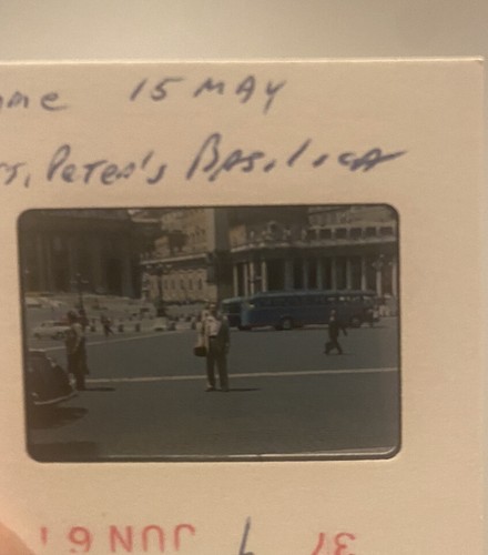 Lotto di 60 diapositive vintage 1961 Roma acquedotti Fontana Stadio Olimpico Vaticano - Foto 3 di 10