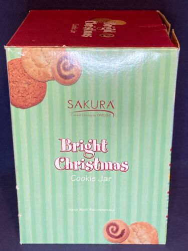 SAKURA WEIHNACHTSMANN HELLE WEIHNACHTEN KEKSDOSE - HANDBEMALT - TOP! - Bild 3 von 12