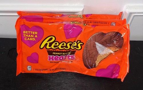 REESE'S Milk Chocolate Peanut Butter Hearts, 16 oz 3 pack - Picture 2 of 5