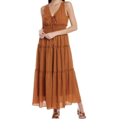 Taylor Women's 6 maxi dress Brown Rust Boho Cottage Homecoming Romantic Fairly | eBay Taylor Women's 6 maxi dress Brown Rust Boho Cottage Homecoming Romantic Fairly | eBay