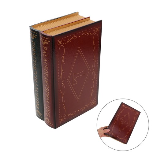 HERCHR Boîte De Rangement En Bois De Faux Livres, Boîte En