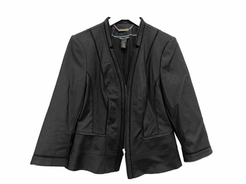 White House/Black Market Perfect Form Zip Blazer Jacket Size 12 EUC | eBay