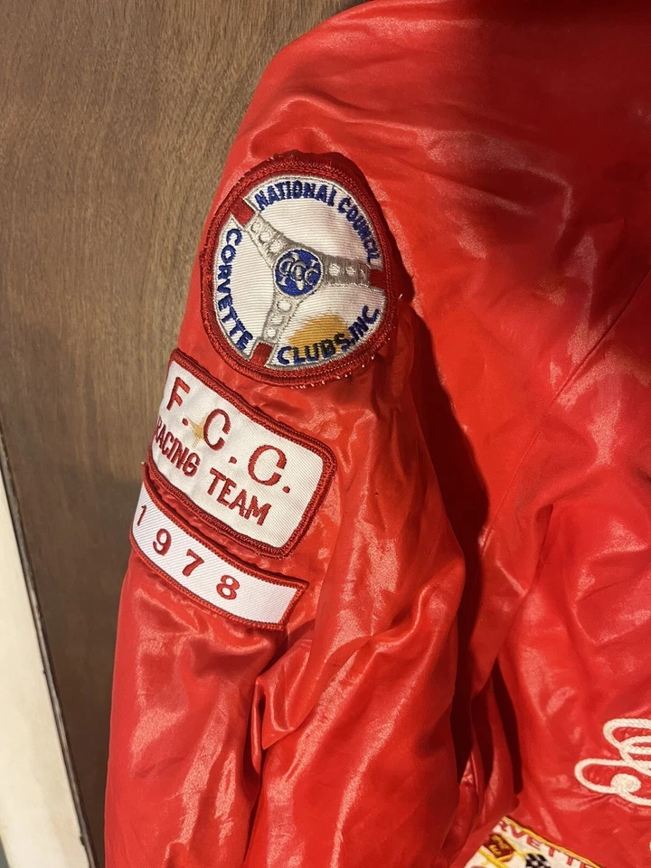 Corvette Vintage Chevy Racing Jacket Patches 60s 70s King Louie Flint Hot Rod - Image 3 of 4