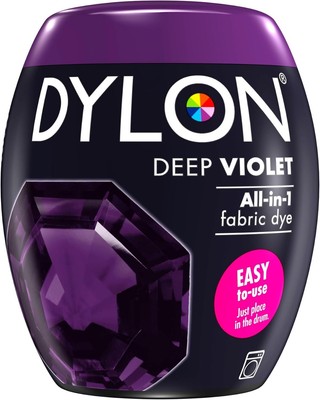 Dylon 350g Machine Dye Pod Deep Violet Fabric Perfect Reviving Faded Jeans UK