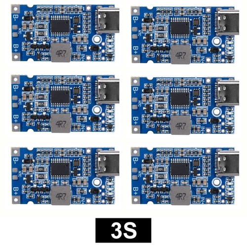 2/4/6PCS Type-C/Micro USB 2S 3S 4S BMS 18W 2A Li Li-ion Battery Charging Module - Picture 22 of 23