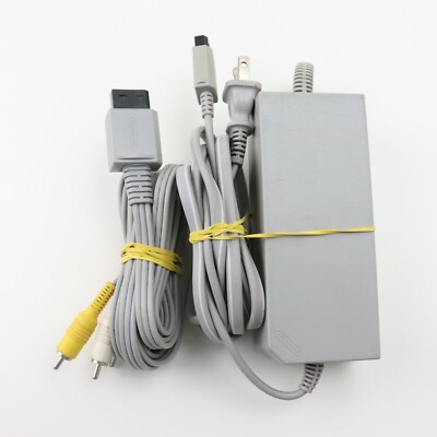 Nintendo Wii RCA ( Cable & AC Adapter Power Cord Only ) Brick Replacement
