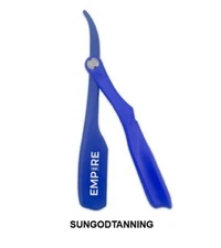 EMP427 EMPIRE KAMISORI BLUE FOLDING RAZOR HOLDER - NEW