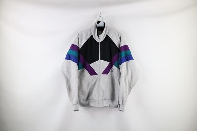 Vtg 90s Pierre Cardin Mens Medium Spell Out Script Full Zip Warm Up Track Jacket