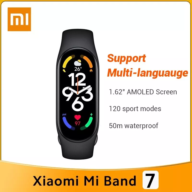 Xiaomi Mi Band 7 1.62 AMOLED Smart Watch Fitness Tracker Global