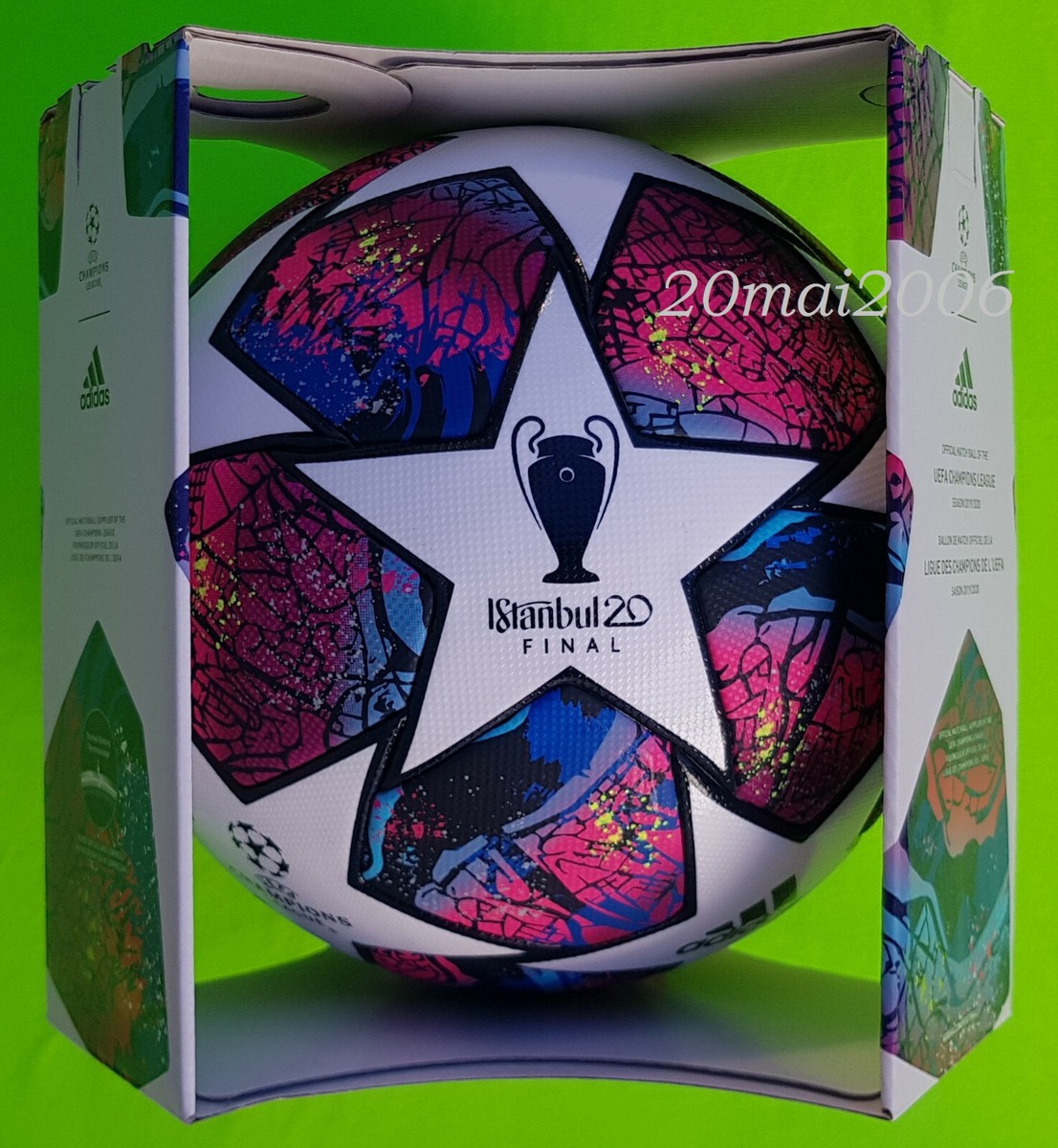 NEW - ADIDAS MATCH BALL UEFA CL FINAL 20 ISTANBUL SOCCER
