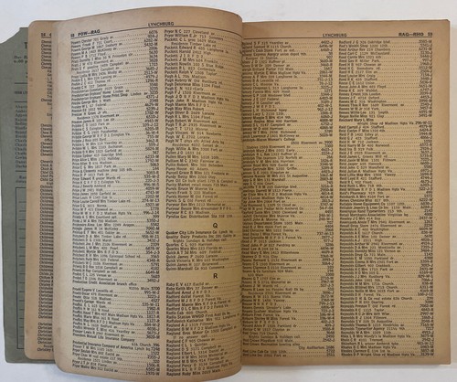 1947-48 Lynchburg , VA Chesapeake And Potomac Telephone Co. Of VA Directory - Picture 3 of 7