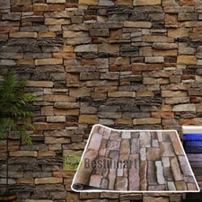 3D Stone Wallpaper Background Modern Vinyl Film Sticker Self-adhesive Waterproof
