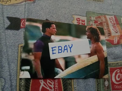 KEANU REEVES & PATRICK SWAYZE, POINT BREAK, GLOSSY COLOR 4X6 PHOTO, BRAND NEW 