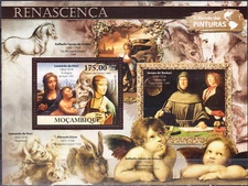 W MOZAMBIQUE 2447 LEONARDO DA VINCI PAINTINGS