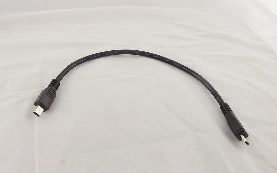 10x Micro USB 5 Pin B Male To Mini 5 Pin Male Data Adapter Converter Cable Cord - Image 3 of 4