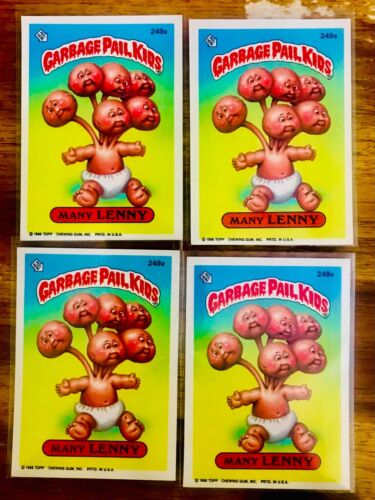 1986 Garbage Pail Kids Stickers (4) MANY LENNY BUNDLE - Picture 1 of 2