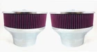 9" Velocity Stack Air Cleaner Washable Element Carb 5 1/8" Neck & 4 1/4" 2 Sets