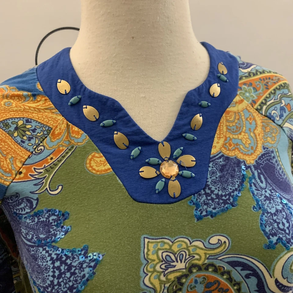 HAVEN GIRL.  Niñas talla pequeña 7-8.  Adornado.  Algodón/Spandex.  B25. Foto 2 de 4