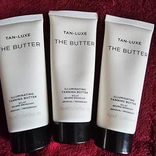 3 x TAN-LUXE "THE BUTTER" Gradual Progressive Tan  NEW/SEALED  75mi/2.54oz ea