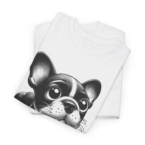 DigiPups French Bulldog Frenchie Dog You Lookin' At Me Funny Cartoon T Shirt - Picture 3 of 7