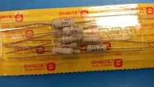 (2 PCS) 93J500 OHMITE Res Wirewound 500 Ohm 5% 3.25W ±30ppm/°C Vitreous Enamel A