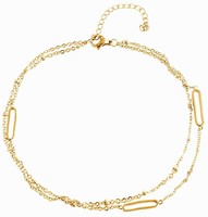 Akzent Edelstahl Anker FußKette EdelstahlfußKette EdelstahlfußKettchen Goldfarbi